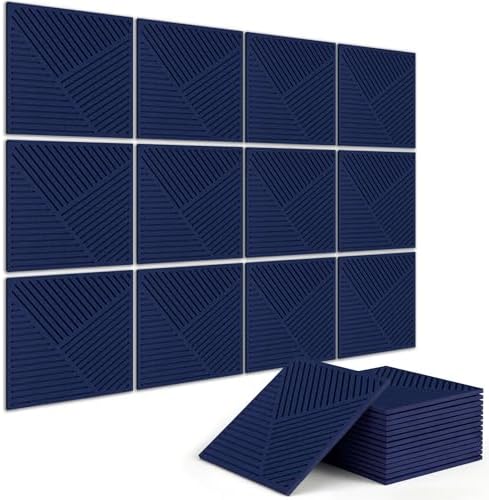 BUBOS 6 PCS Art Sound Absorbing Panels 23.6x23.6" Decor Acoustic Wall Panel by BUBOS