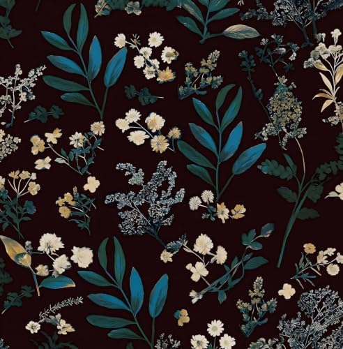 Laatse Vintage Floral Peel and Stick Wallpaper 17.5'' x 787'' by Laatse