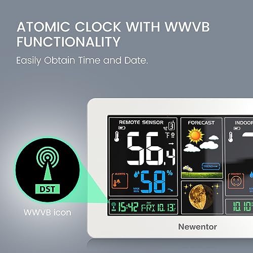 Newentor Weather Station Wireless Indoor Outdoor Thermometer - Image 2