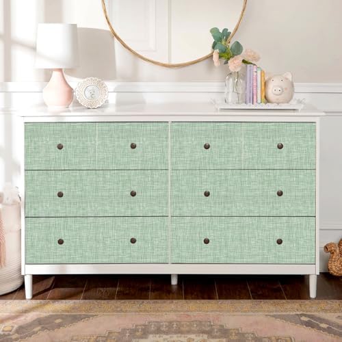 Green Grasscloth Wallpaper 17.3"x 236" Peel and Stick Wallpaper Self-Adhesive - Image 4