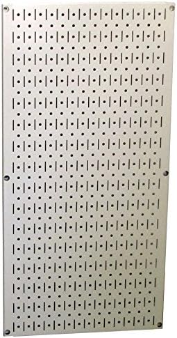Wall Control Pegboard 32in x 16in Beige Metal Pegboard Tool Board Panel by Wall+Control
