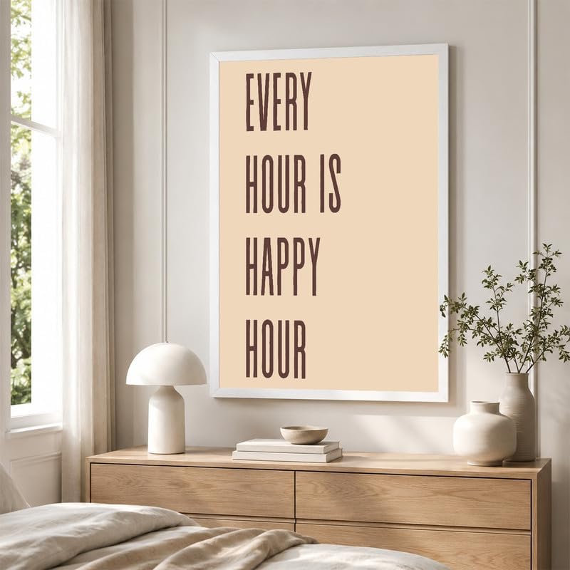 InkFlow Posters Every Hour Happy Hour Canvas Poster - Image 4