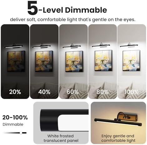 2 Pack Picture Lights for Wall 6000mAh - Image 4