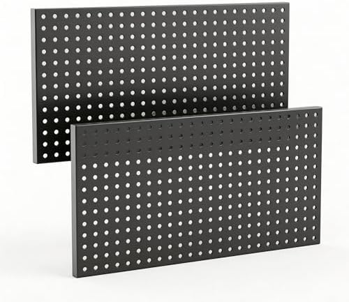 2 Pack Metal Pegboard Panels 24" x 12" by Unknown
