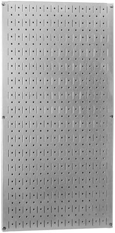 Wall Control Pegboard 32in x 16in Galvanized Metal Pegboard Tool Board Panel by Wall+Control