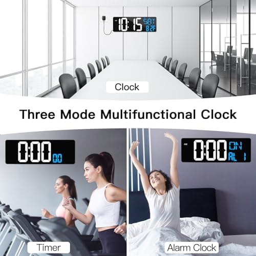 17" Large Digital Wall Clock - Image 5