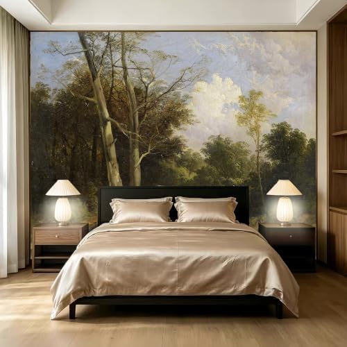 A 19th century classical realistic landscape oil painting style self-adhesive by SIDIANYA