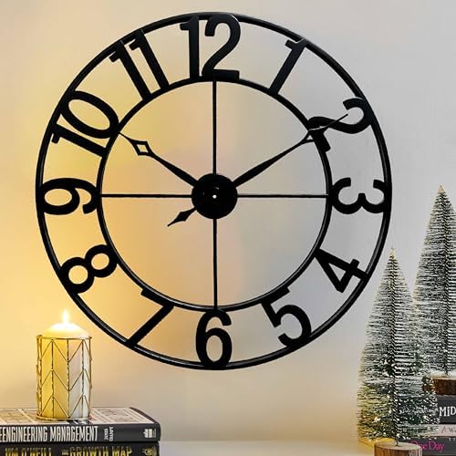 CLXEAST Oversized 30 Inch Wall Clock by CLXEAST