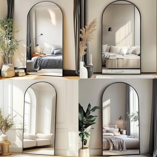 76''x34'' Arched Floor Mirror, Full Body Mirror - Image 6