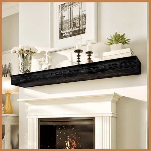 Avana Rustic Fireplace Mantle Shelf 60 Inches by AvanaHome