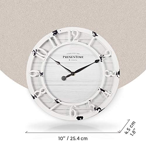 Presentime 10" Farmhouse Series Wall Clock - Image 6