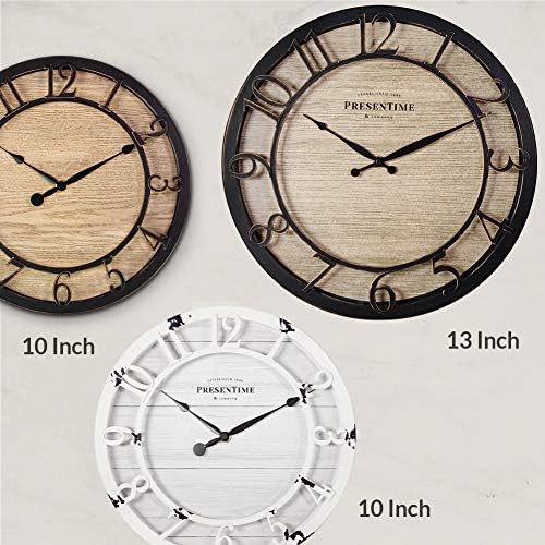 Presentime 13" Farmhouse Series Wall Clock - Image 6