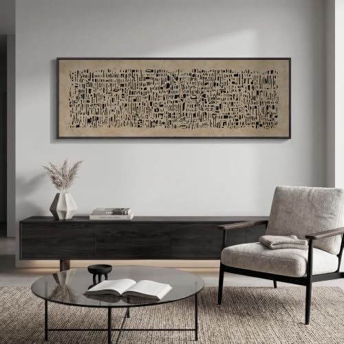 Large Framed Wabi Sabi Abstract Wall Art - Image 4