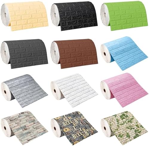 Queenbox 27.6x39.4 in Faux Brick Peel and Stick Foam Soft Waterproof Wall Panel - Image 3