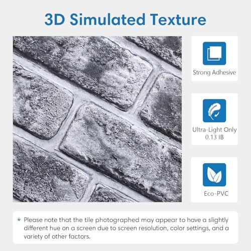COMSTICKC 3D Faux Brick Wall Panels Peel and Stick - Image 3