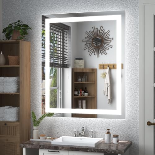 32x36 LED Lighted Bathroom Mirror by ODDSANMirrors