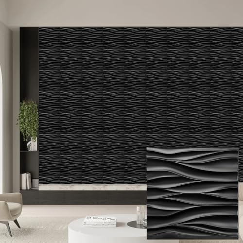 Heikki 30 Pack 3D Wall Panel for Interior Wall Décor, PVC Flower Textured Wall by YourBestChoices