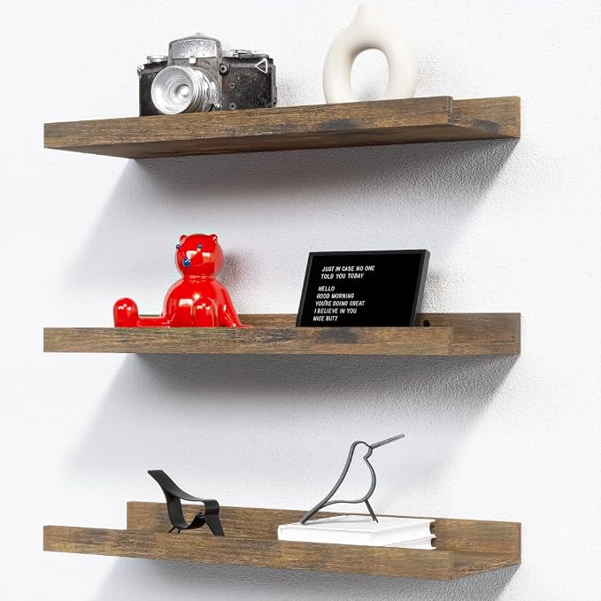 RICHER HOUSE 3 Set Floating Shelves by RicherHouse