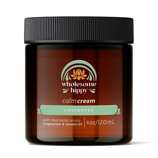 Calm Cream – Unscented Body Butter with Magnesium, Vitamin D3, Shea, Arnica & Turmeric – Vegan Hydrating Moisturizer for Sensitive Skin & Self-Care – 4oz
