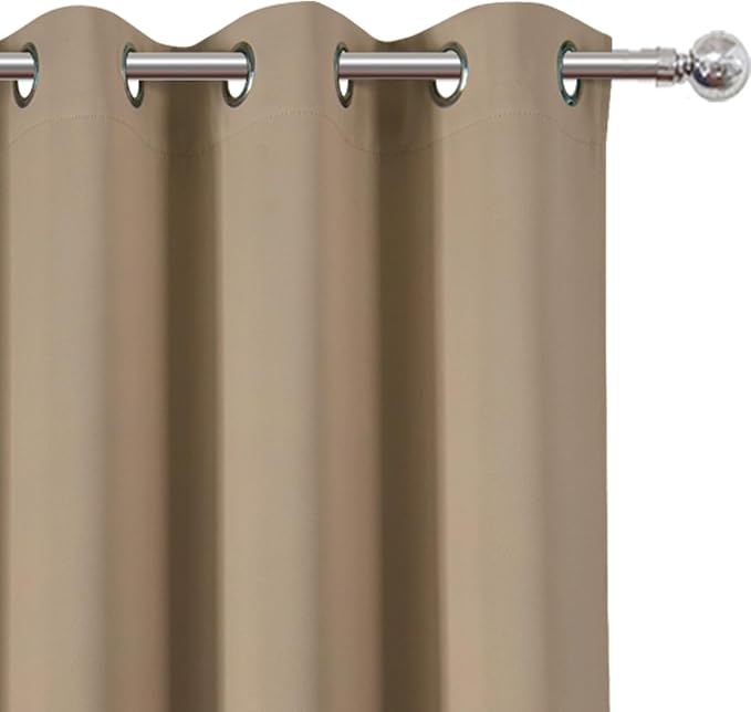 LEMOMO Natural Thermal Blackout Curtains/38 x 63 Inch/Set of 2 Panels Room - Image 5