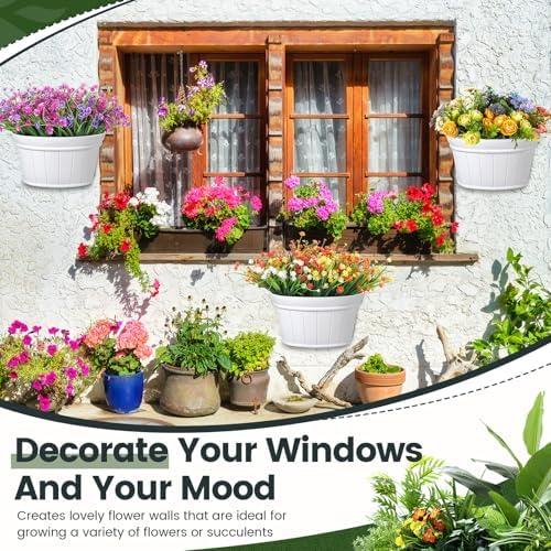 Layhit 6 Pcs Wall Hanging Planters, 10 Inches - Image 3