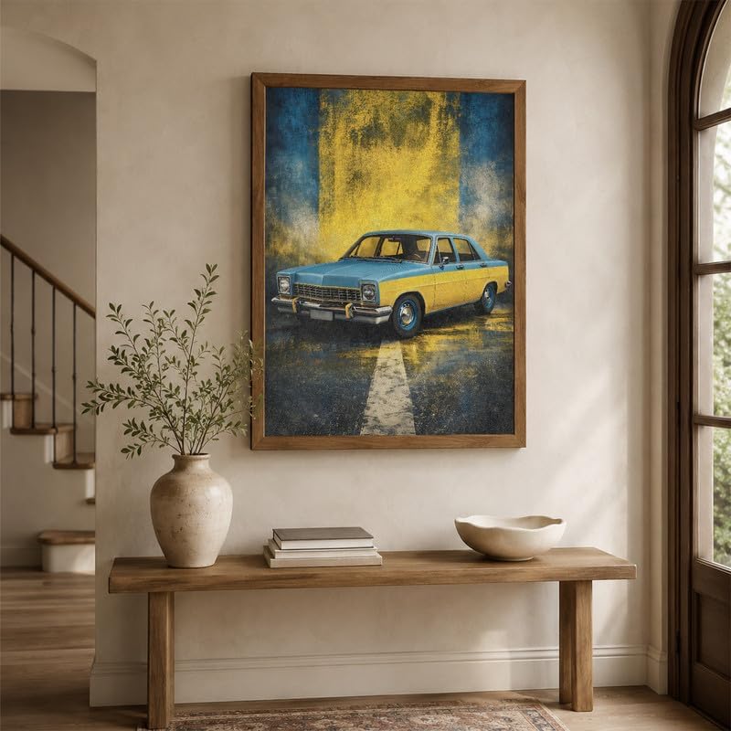 InkFlow Posters Vintage Car Canvas Poster - Image 6
