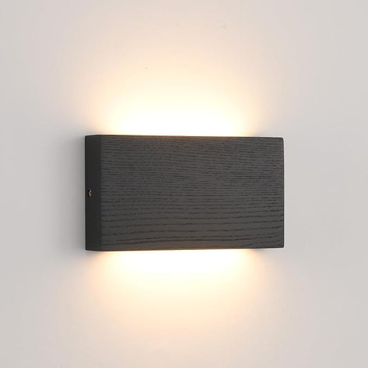 Black Wood wall sconces Lights Indoor by QJCMUUYI