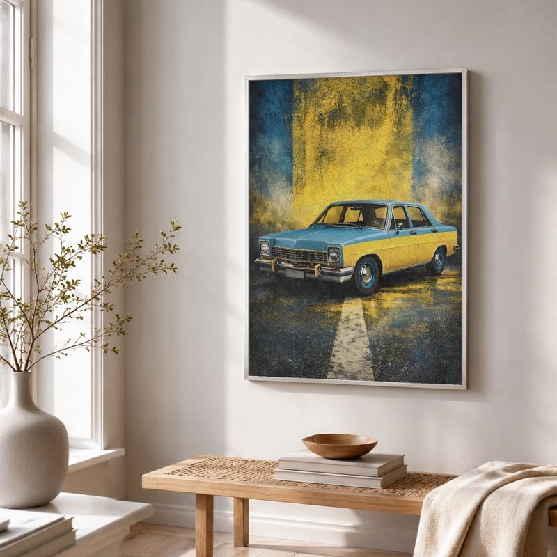 InkFlow Posters Vintage Car Canvas Poster - Image 4