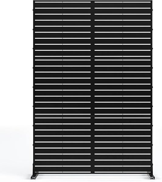 MTART Metal Privacy Screen 72" H x 47.2" Decorative Outdoor Privacy Screen by Unknown