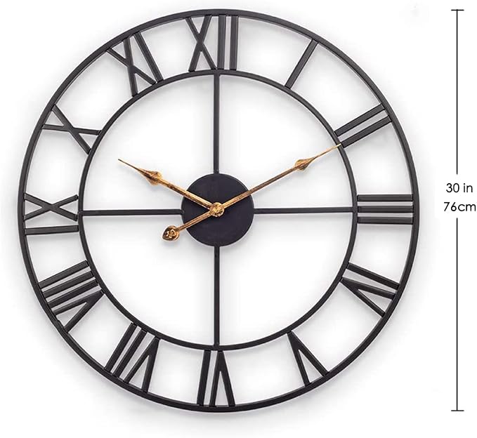 Large Industrial Wall Clock - Image 5