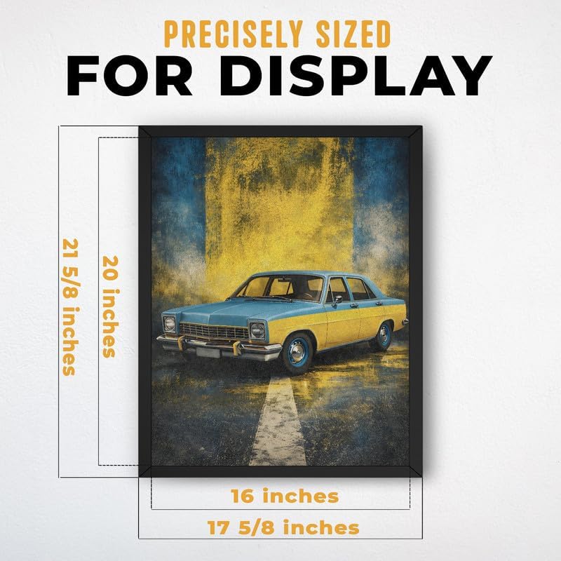 InkFlow Posters Vintage Car Canvas Poster - Image 3