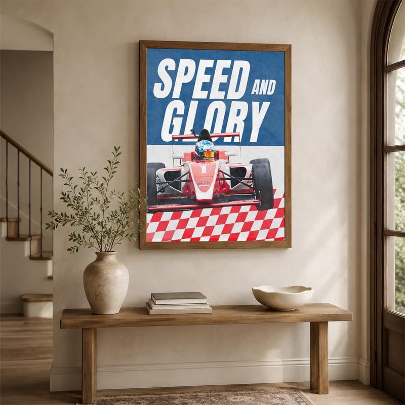 InkFlow Posters Racing Car Canvas Poster - Image 5