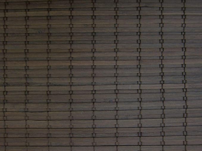 Cordless Woven Wood Roman Shades, 70W x 60H, Eastfield Umber, Sizes 20-72 Wide by FirstRateBlinds