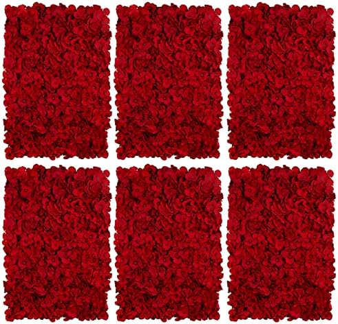 BLOSMON Red Flower Wall Backdrop by Blosmon