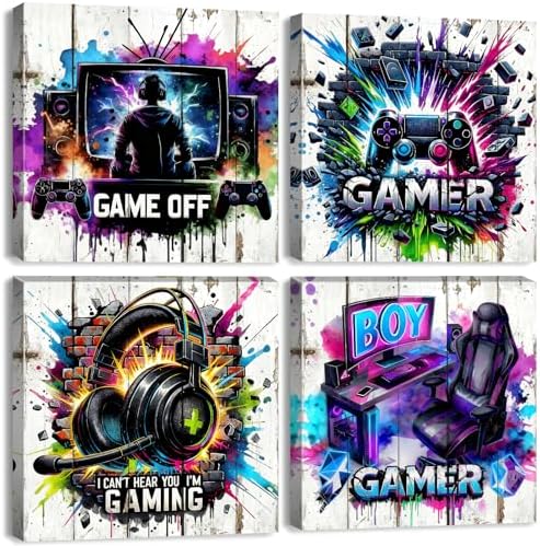 Games Room Decor Video Game Decor by BLBORLINART