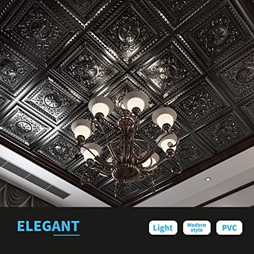 Art3d 24-Pack Drop Ceiling Tiles, Plastic Sheet in White, 2 x 2 ft - Image 4