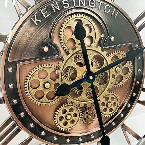 Real Moving Gears Wall Clock Large Modern Metal Clocks - Image 3