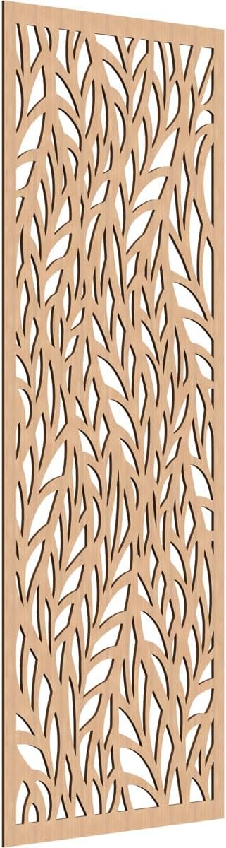 35 3/8"W x 89 3/8"H x 1/4"T Ortonville Decorative Fretwork Wood Wall Panels by EkenaMillwork