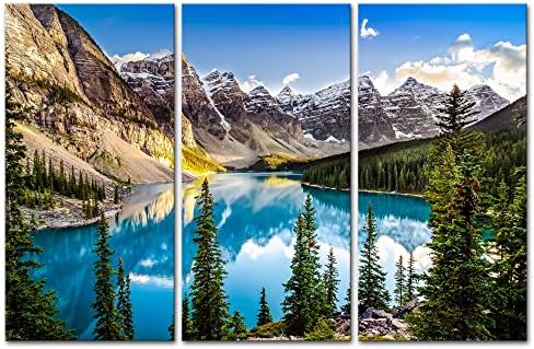 Mountain Wall Art Rocky Mountain 3 Pieces Colorado Snow Mountain National Park by My+Easy+Art