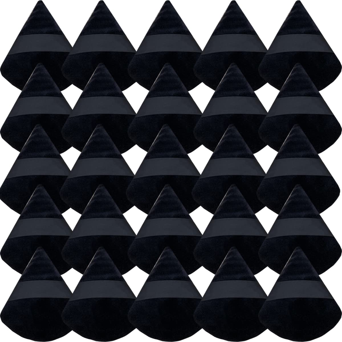 GXXMEI 30PCS Powder Puff Face Soft Makeup Sponge, Triangle Powder Puffs for Loose Powder Mineral Powder Velour Puff for Face Exquisite Makeup Eyes Contouring, Beauty Makeup Tools