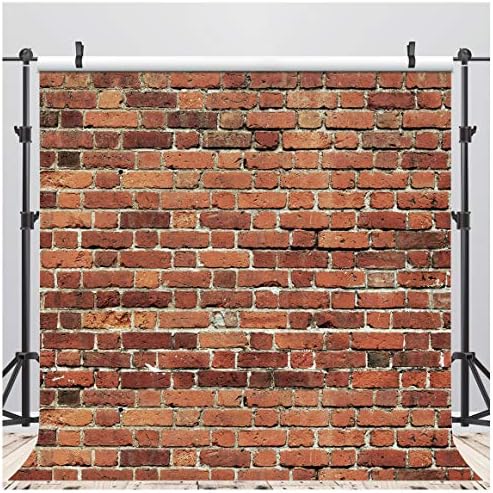 AIIKES 8x8FT Red Brick Wall Photography Backdrop Thin Vinyl Photo Backdrops - Image 2