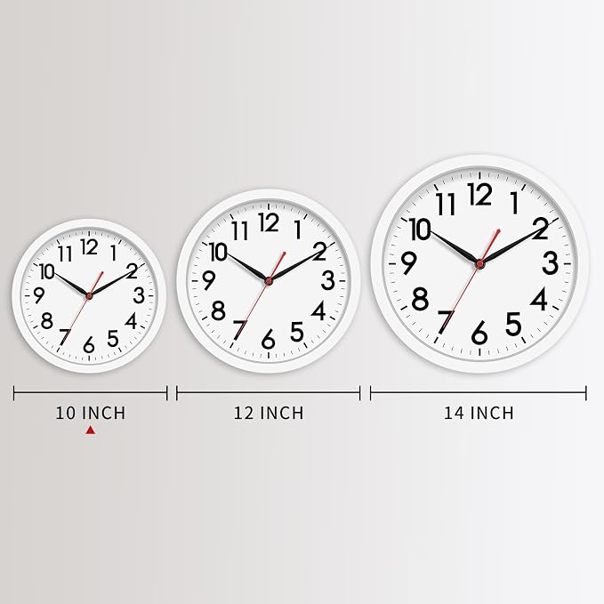AKCISOT Wall Clock Silent Non Ticking Modern Wall Clocks Battery Operated 10 - Image 2
