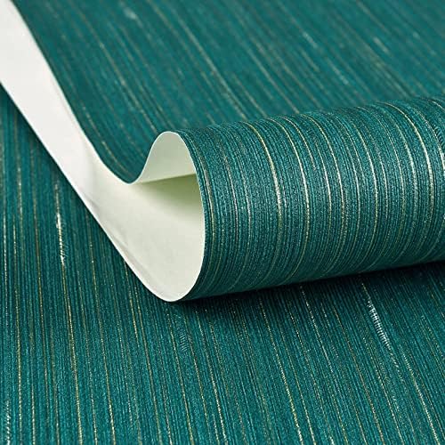 Haimin Grasscloth Wallpaper Textured 24inx393in Fabric Contact Paper by HaiminHomeDecorWallpaper