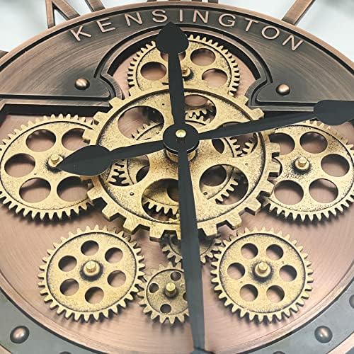 Real Moving Gears Wall Clock Large Modern Metal Clocks - Image 3