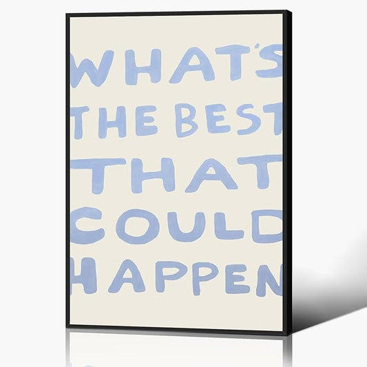 Daily Reminder Positive Canvas Wall Art, Positive Affirmations Wall Decor by Yaasilinage