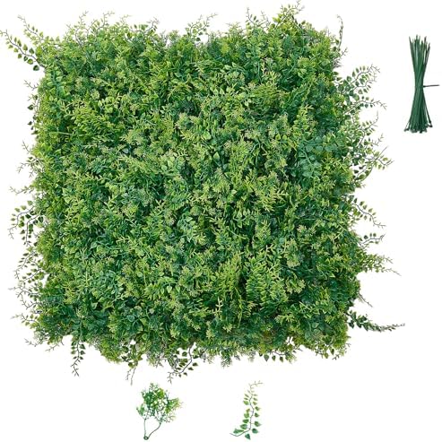 VEVOR Artificial Plant Wall, Sun Protection Greenery Backdrop Privacy Hedge by VEVOR