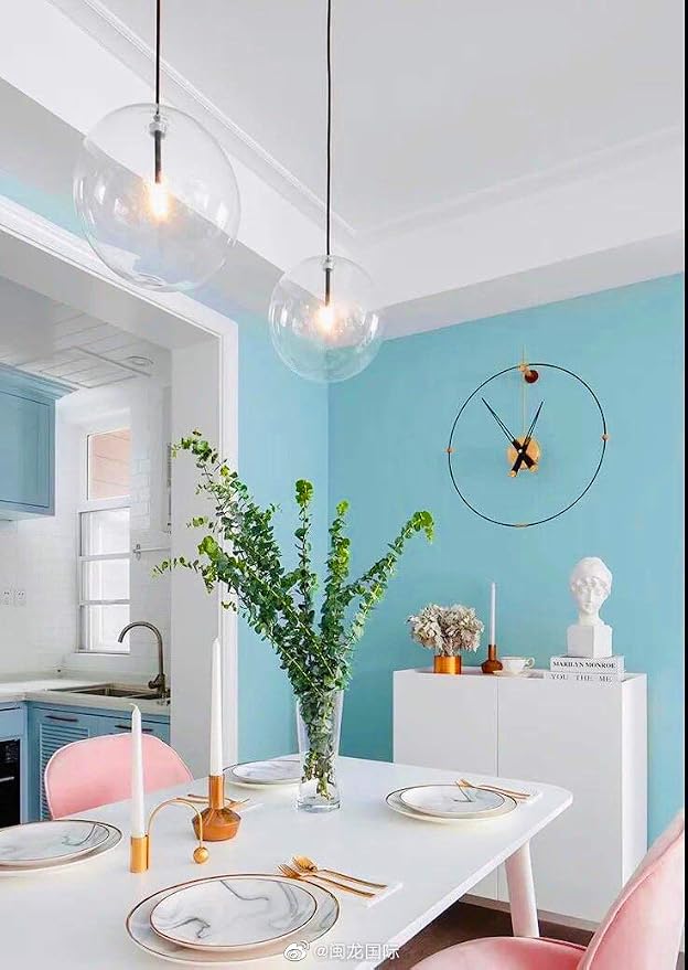 118"x17.7" Teal Peel and Stick Wallpaper Solid Color Teal Contact Paper - Image 8