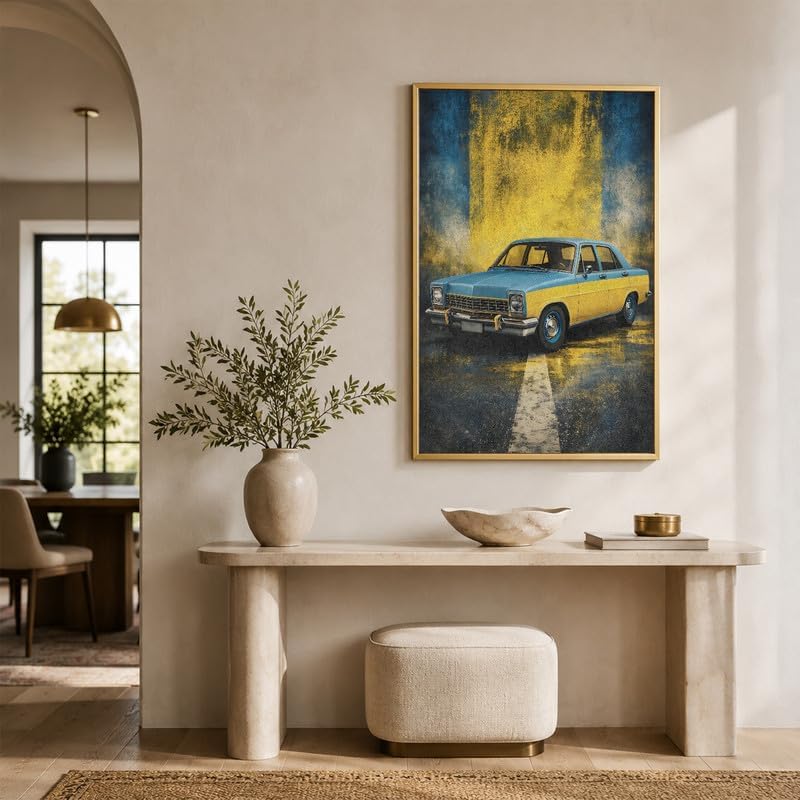 InkFlow Posters Vintage Car Canvas Poster - Image 5