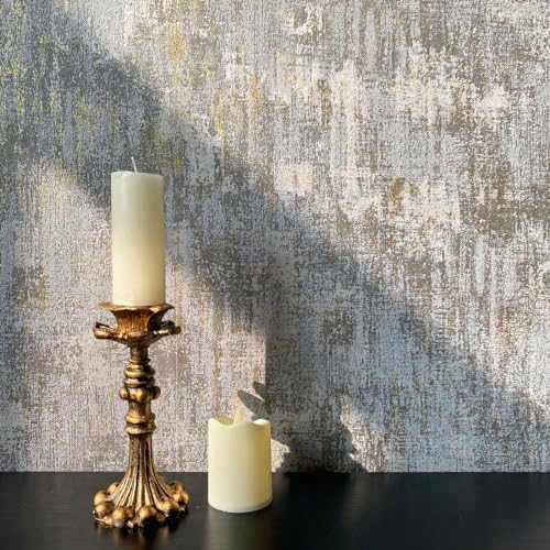 Simon&Siff Textured Wallpaper Distressed Concrete Wallpaper 17.3inx19.68ft by SimonSiff