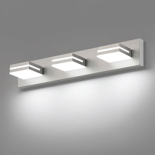 SineRise LED Modern Bathroom Vanity Light Fixtures, Brushed Nickel Modern by SINERISELIGHTING